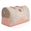 VM Luxury weekend travel bag torbica - Svijetla siva & roza detalji